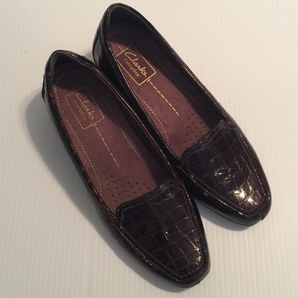 Clarks ‘Everyday’ Brown Leather Casual Shoes Sz 7M